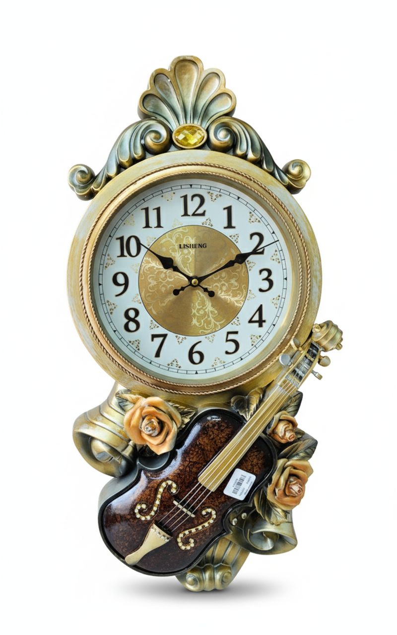 Reloj Decorativo Para Pared Forma De Guitarra