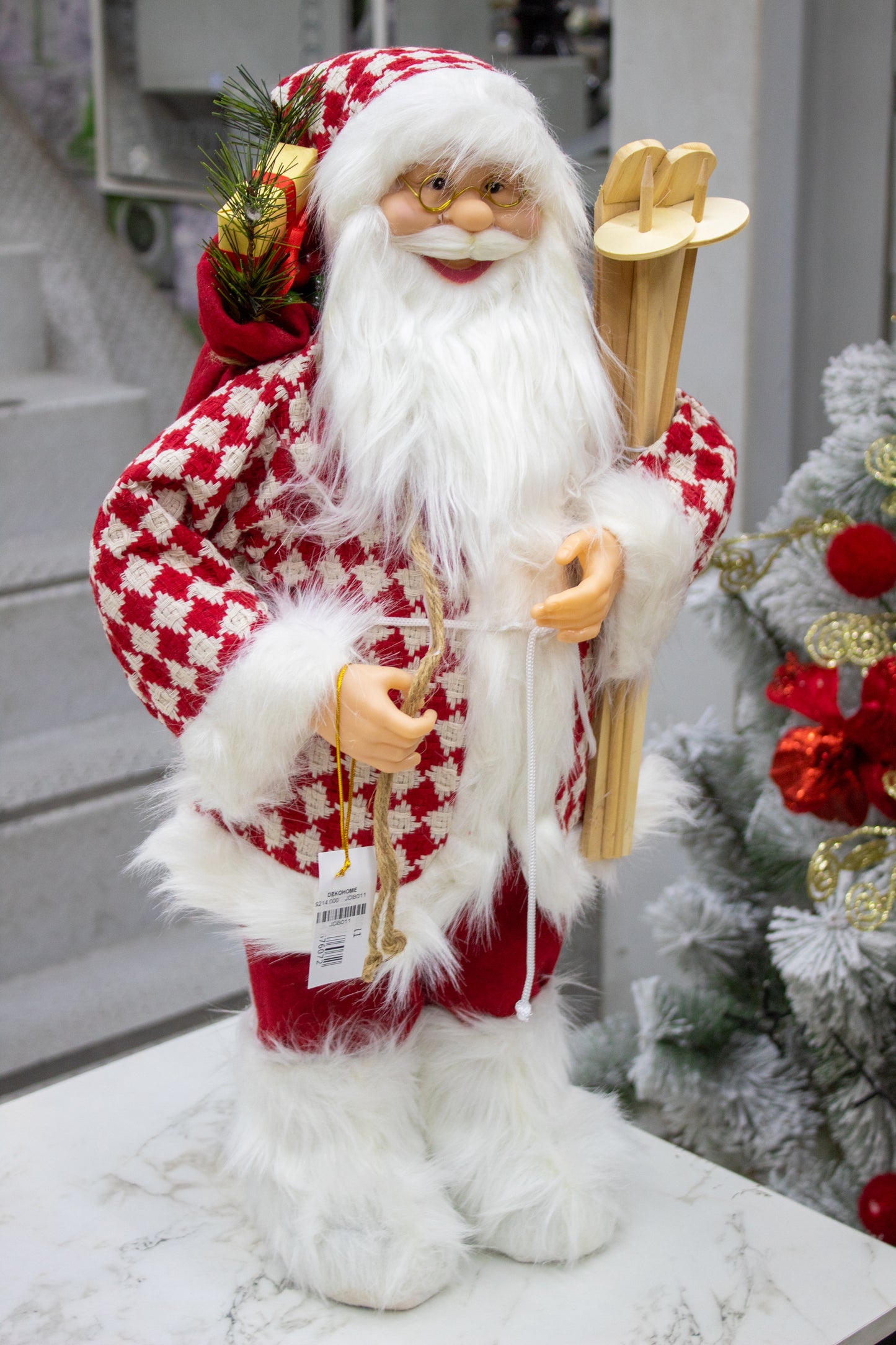 Santa Clásico Rojo Cuadros