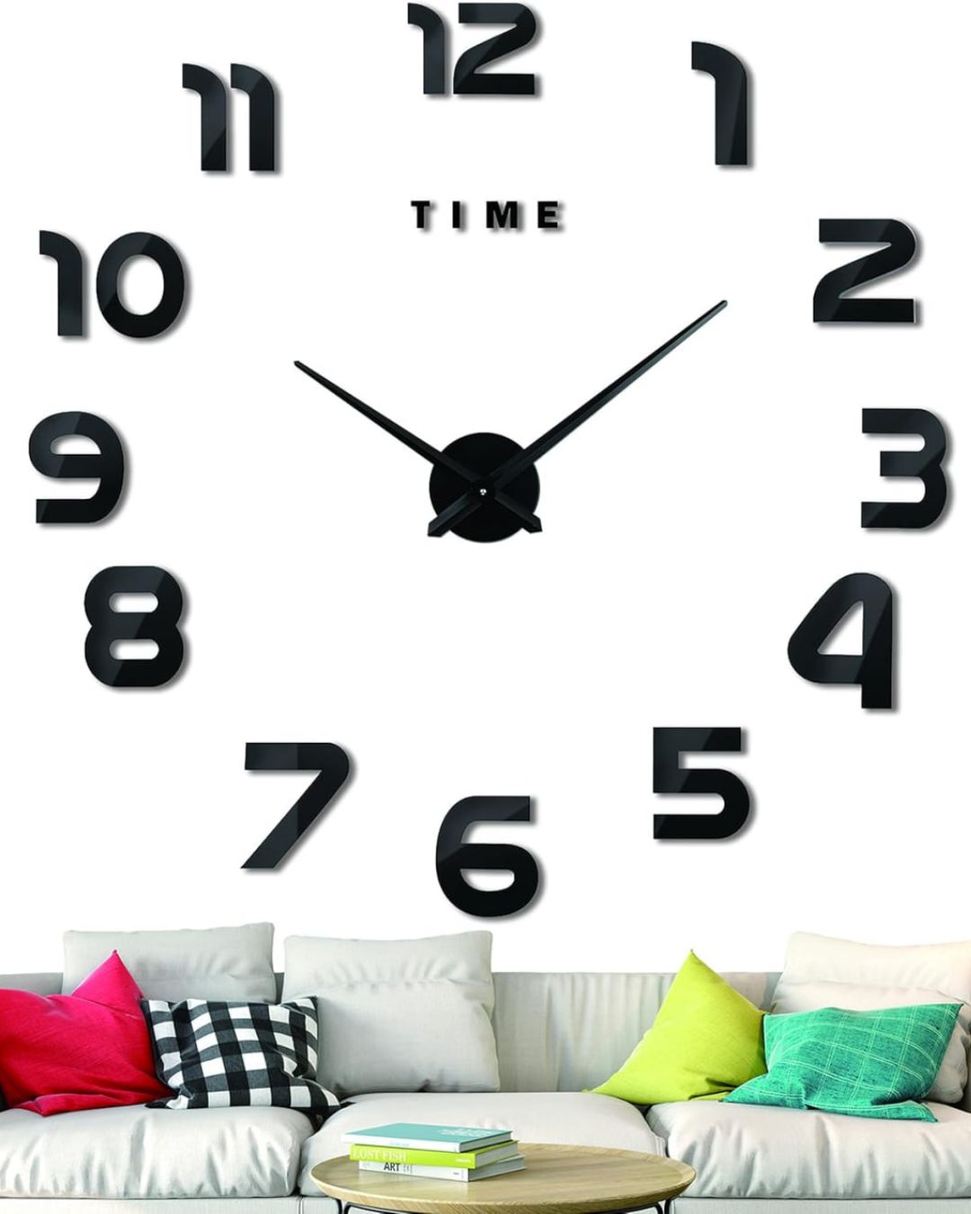 Reloj De Pared 3D Arábigo Redondeado