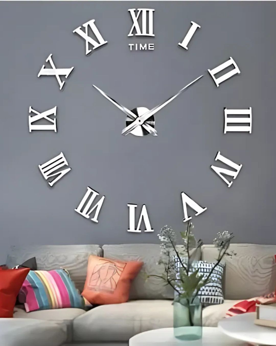 Reloj De Pared 3D Números Romanos