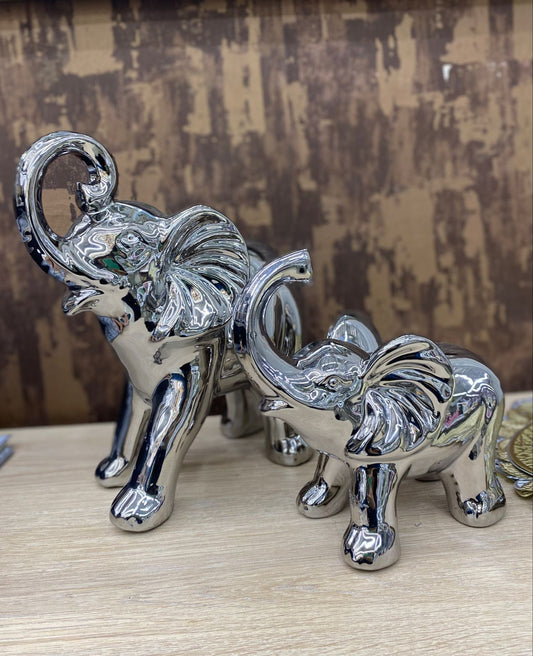 Duo de Elefantes Decorativos