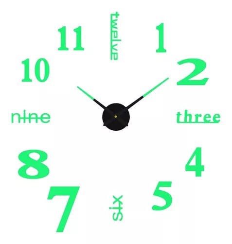 Reloj 3D Luminoso