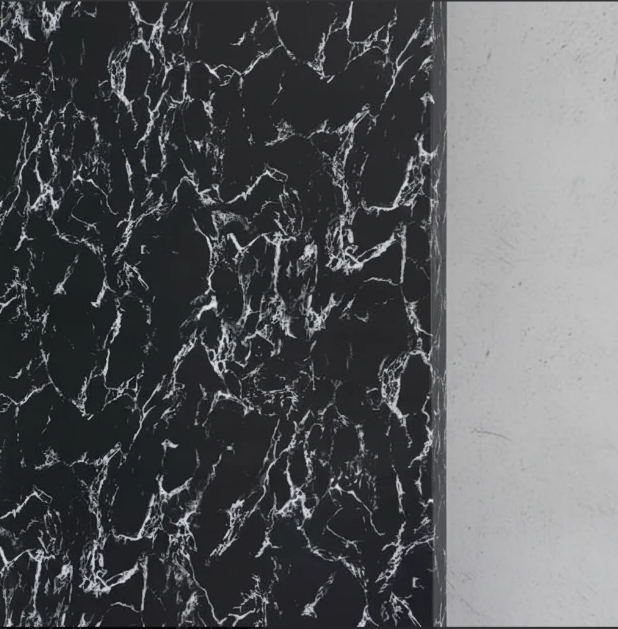 Papel Tapiz Autoadhesivo Negro Marmolizado