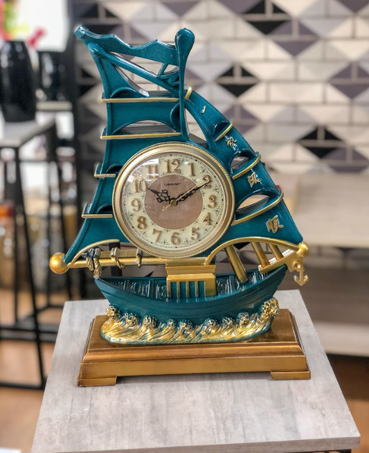 Reloj De Escritorio O Mesa Forma De Barco