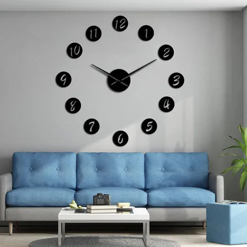 Reloj 3D Numeros Redondos