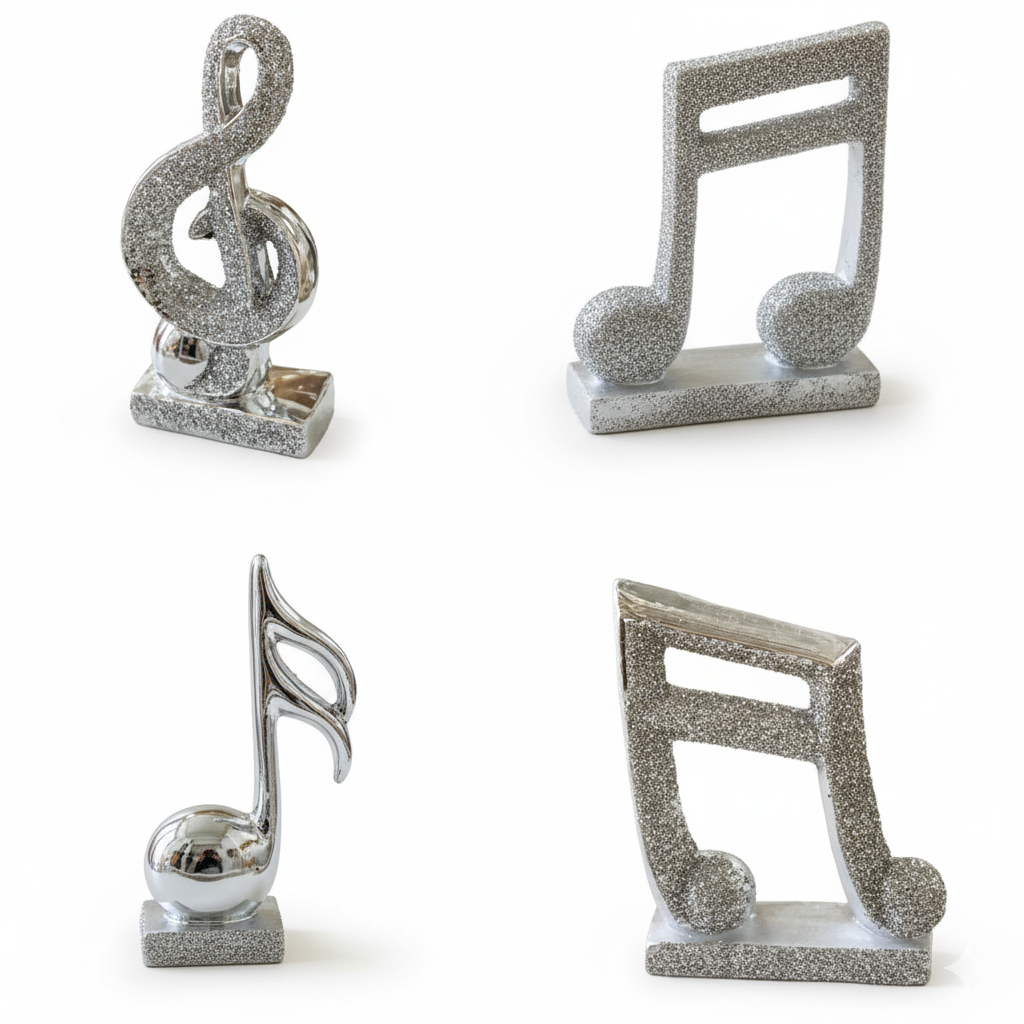 Notas Musicales Decorativas En Porcelana