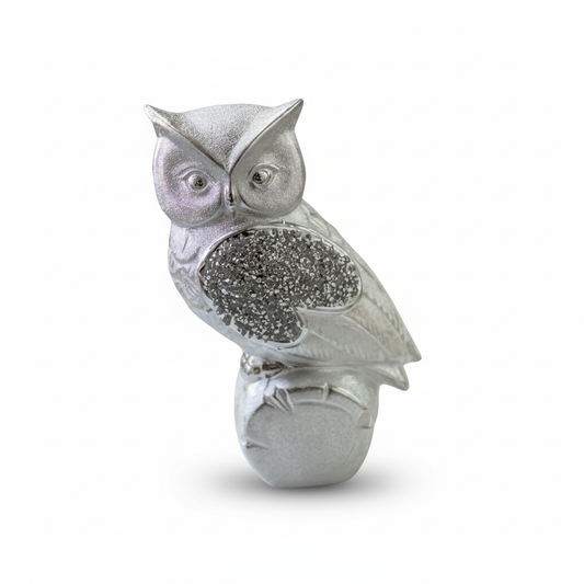 Búho Decorativo En Porcelana
