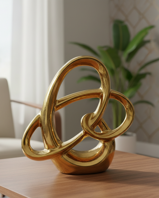 Figura Abstracta En Porcelana