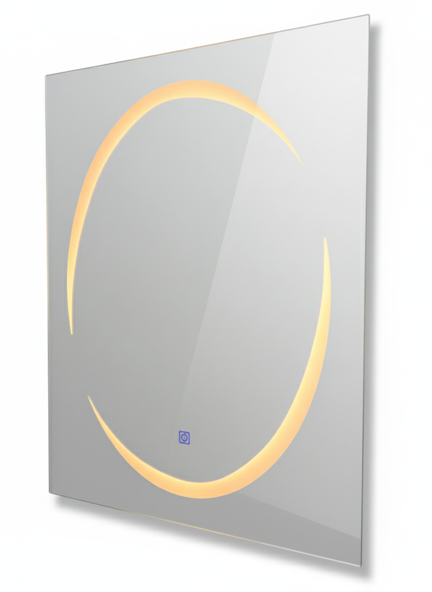Espejo Decorativo Con Luz LED Cuadrado