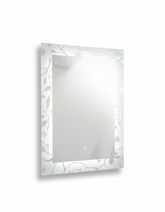 Espejo Decorativo Luz LED Rectangular