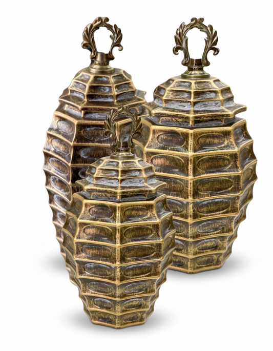 Trio de Ánforas Decorativas Versage