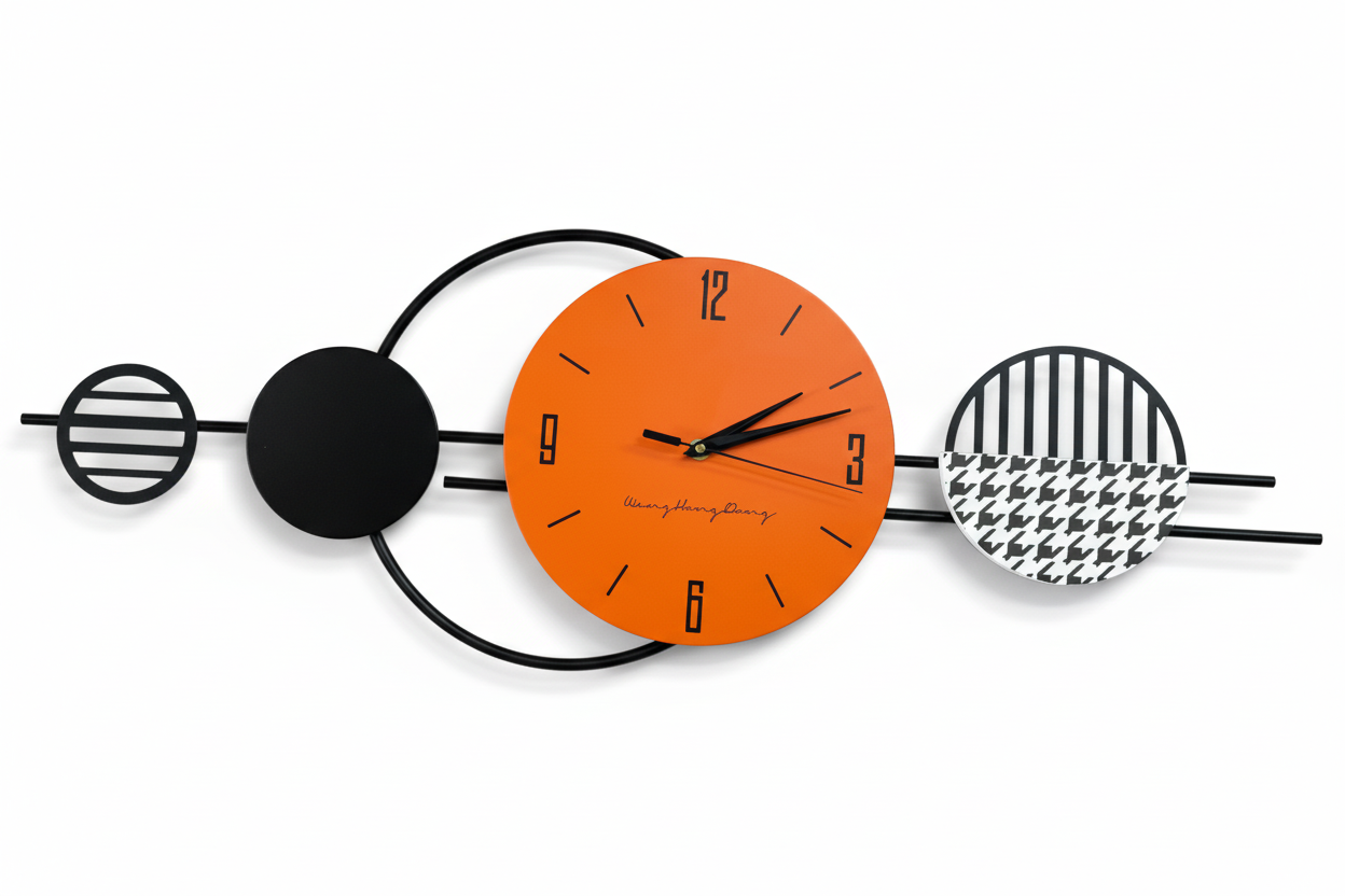 Reloj Decorativo De Pared Con Círculos