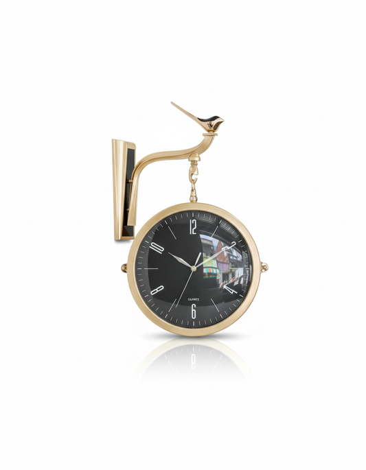 Reloj Decorativo De Pared Con hora por Ambos Lados