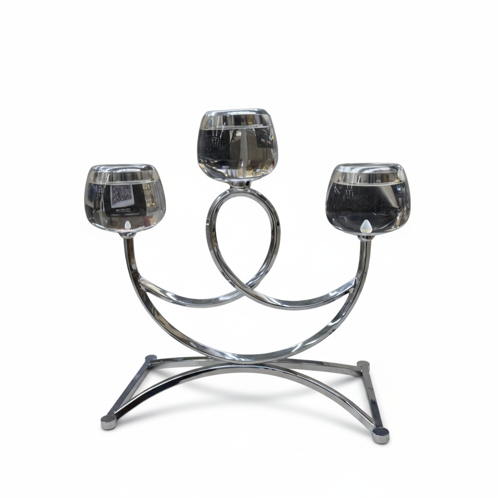Candelabro Decorativo Luxury 3 Brazos