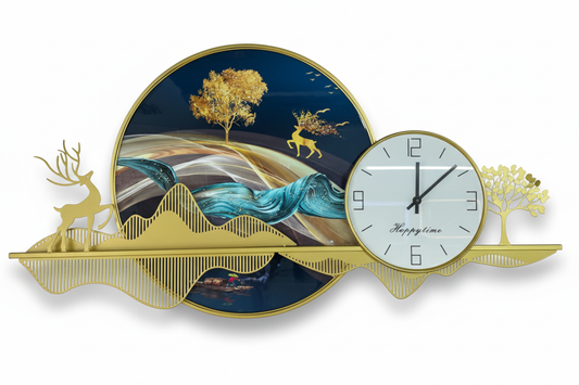 Reloj De Pared Decorativo Elegance Dorado