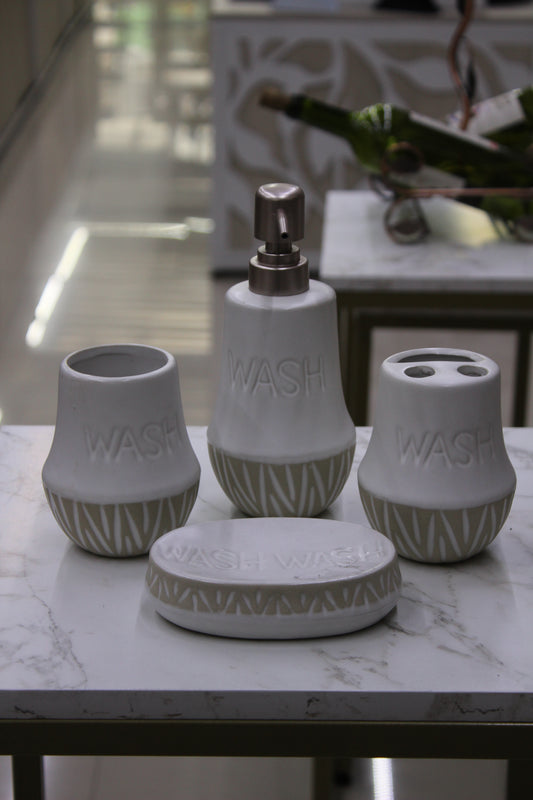 Set De Baño Blanco