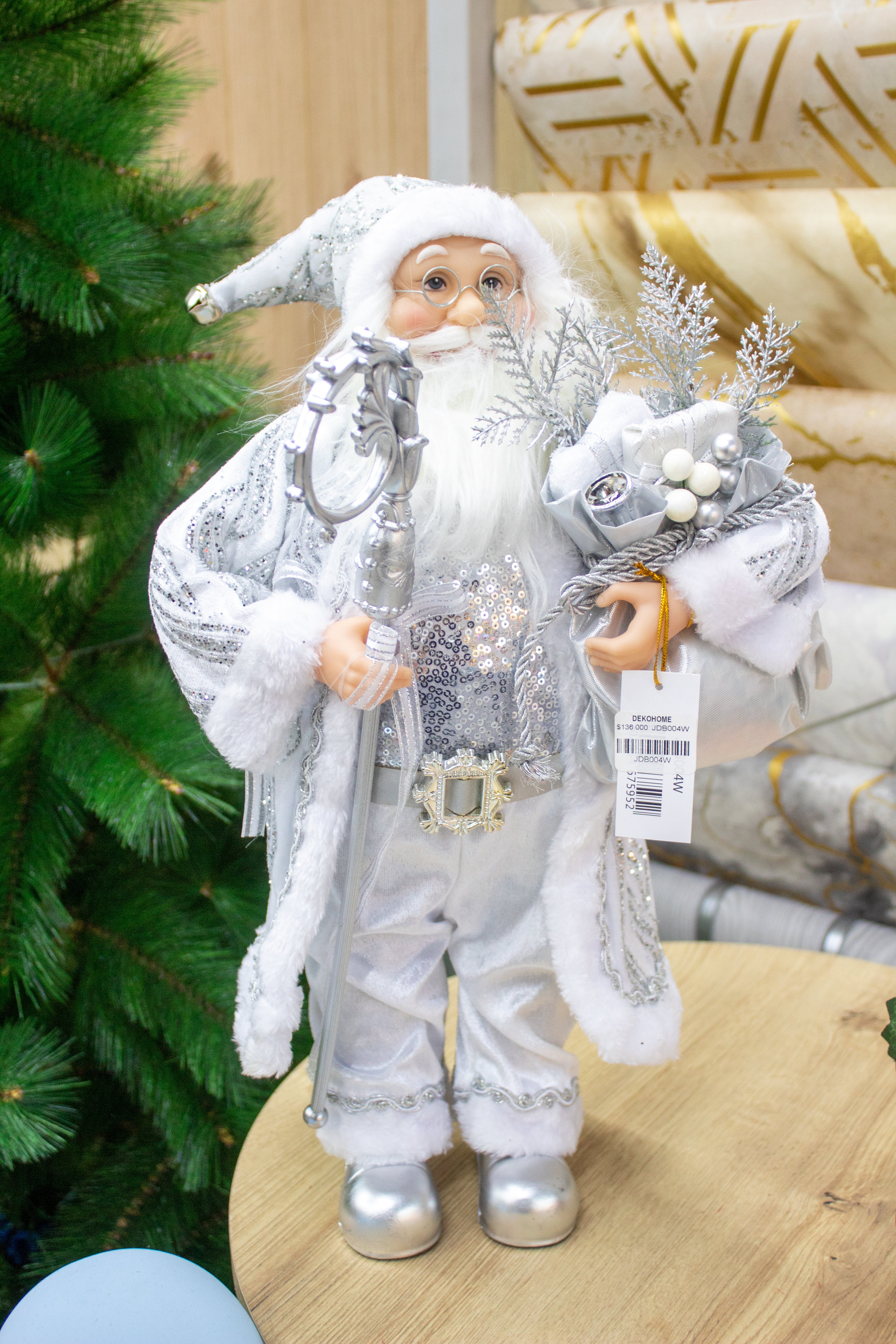 Santa Blanco Plateado