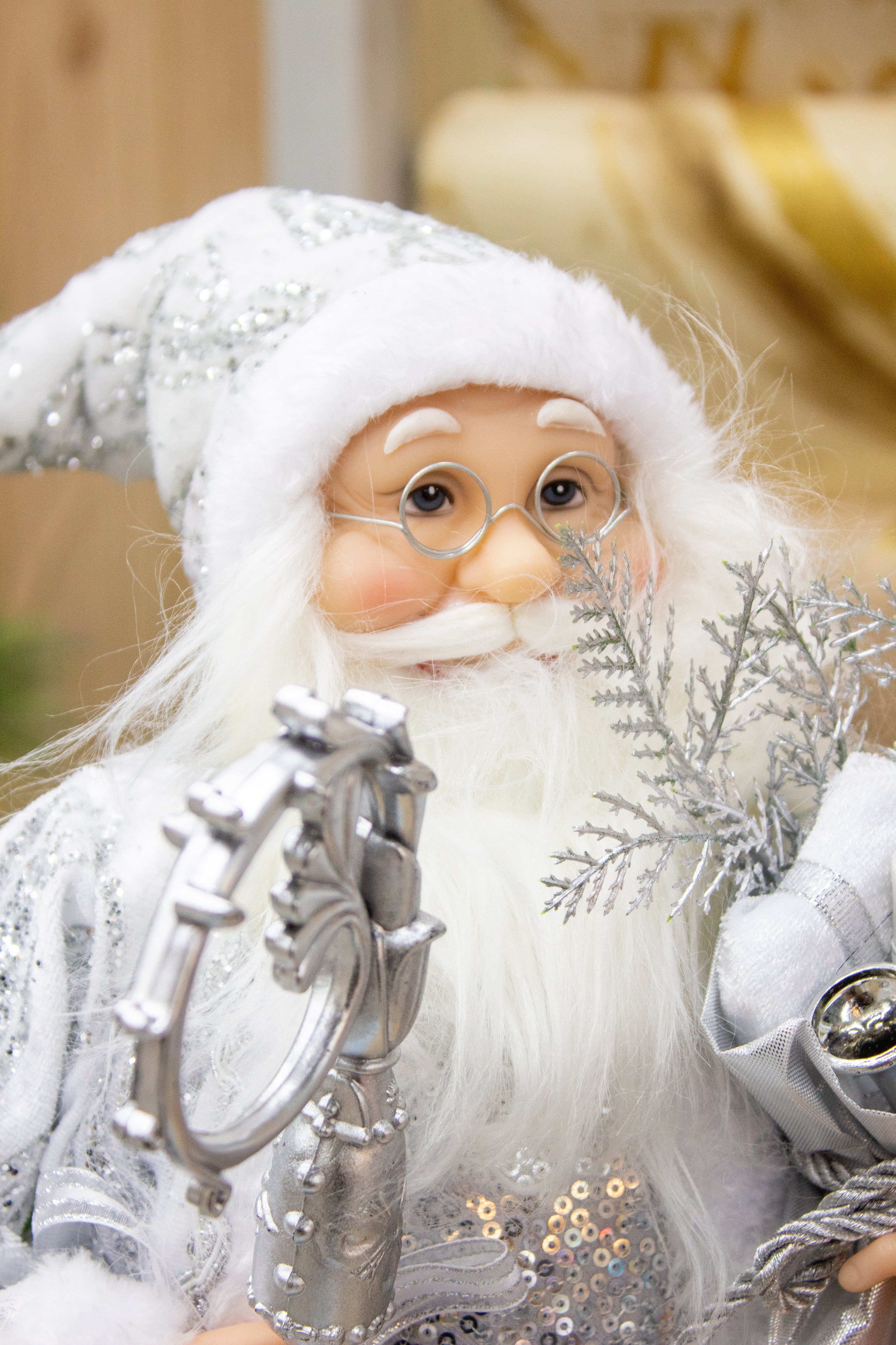 Santa Blanco Plateado