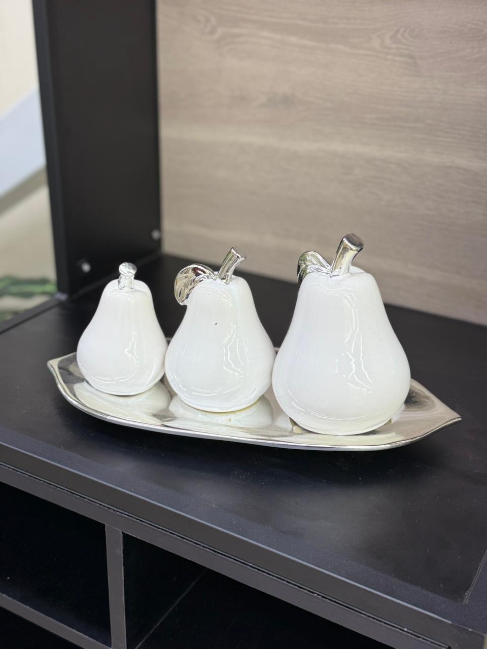 Bandeja Decorativas con Trio de Peras
