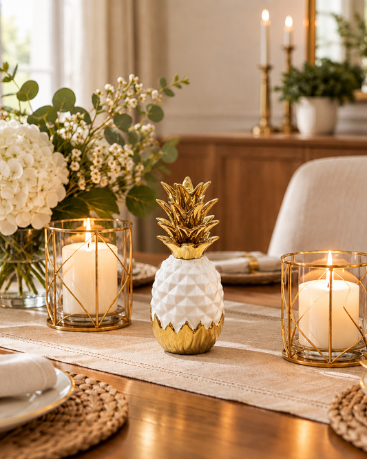 Piña Decorativa Porcelana PC0044